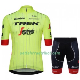 Fahrradbekleidung Radtrikot Kurzarm + Radhose Kurze 2018 Trek-Segafredo N002 
